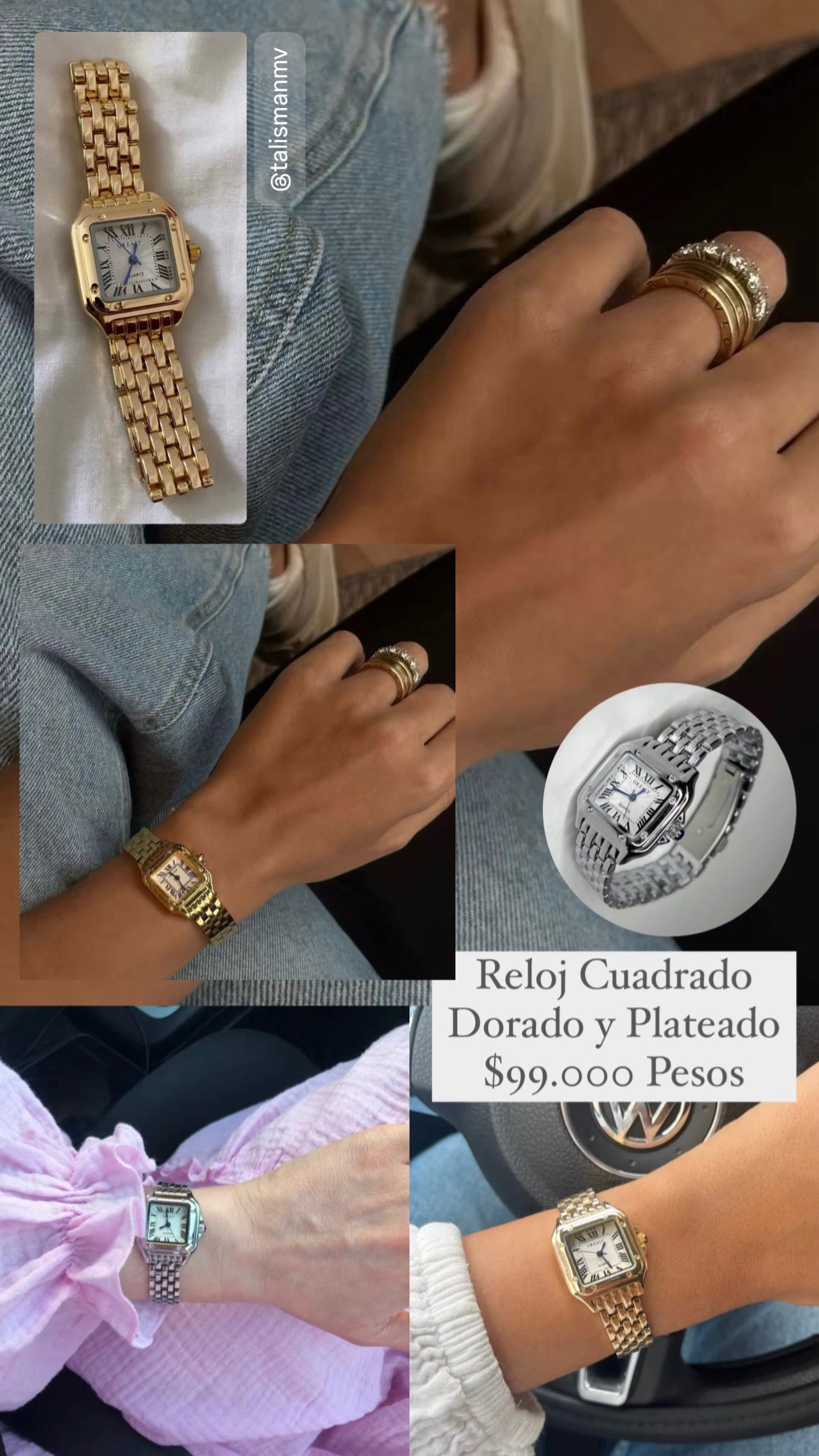 Reloj cuadrado
