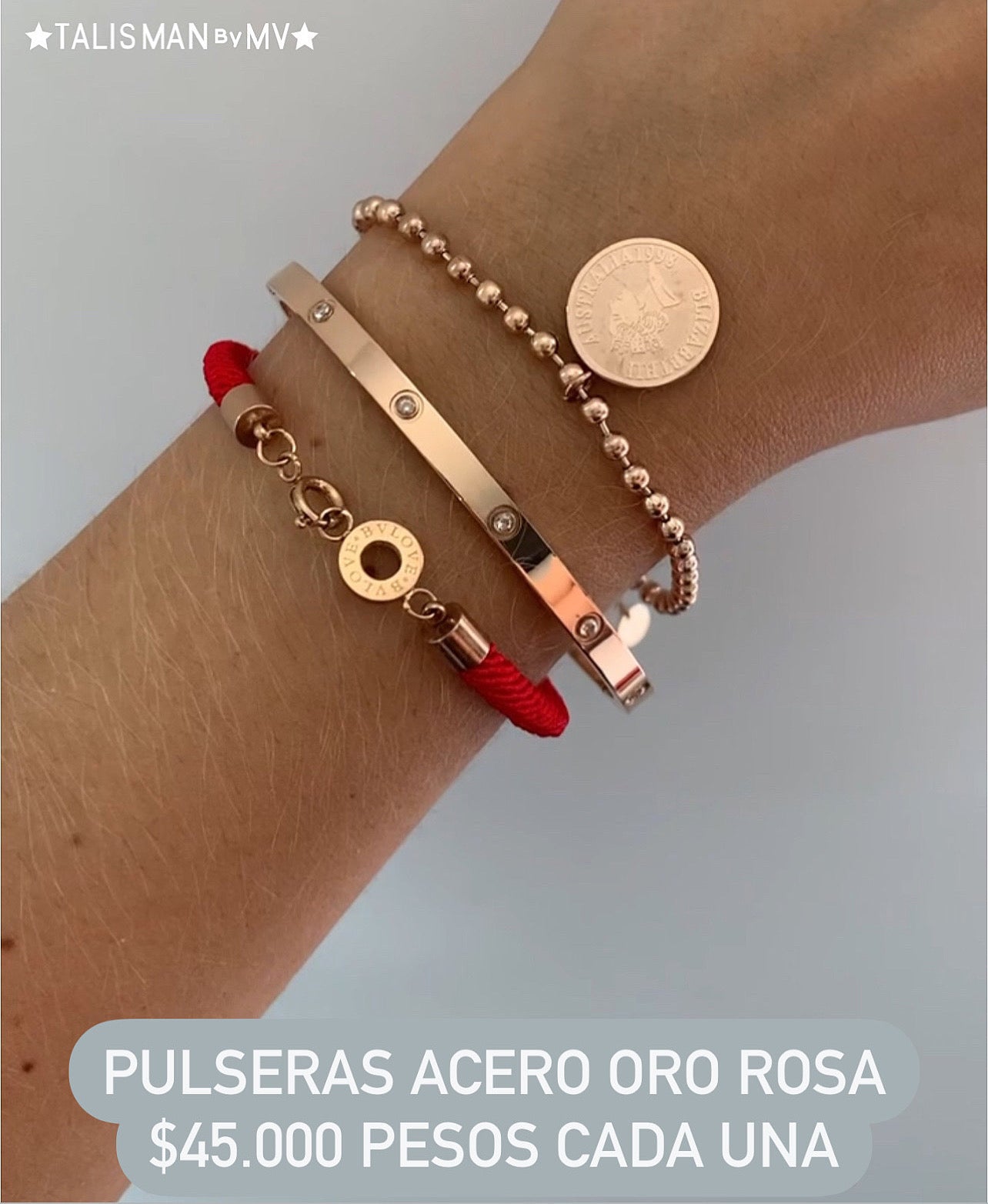 Pulseras acero inoxidable