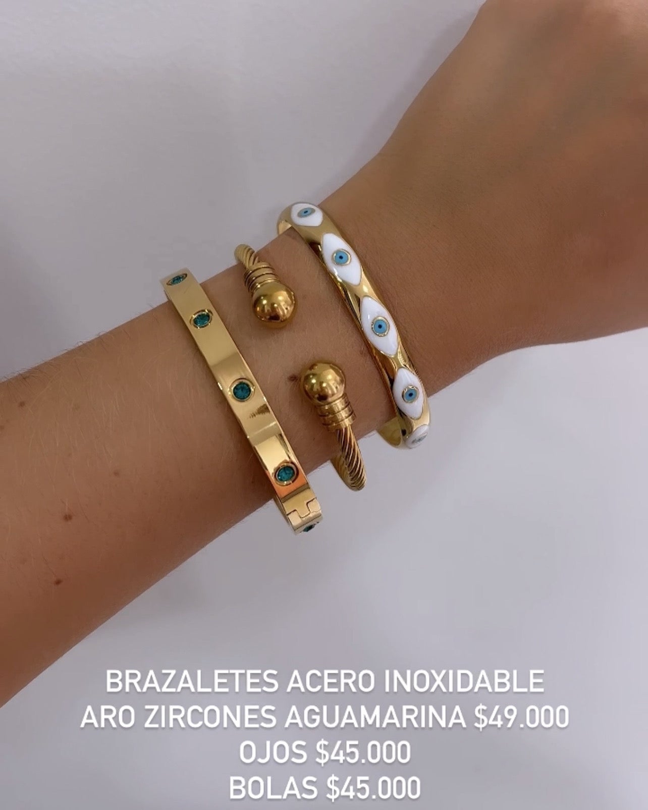 Brazaletes acero inoxidable