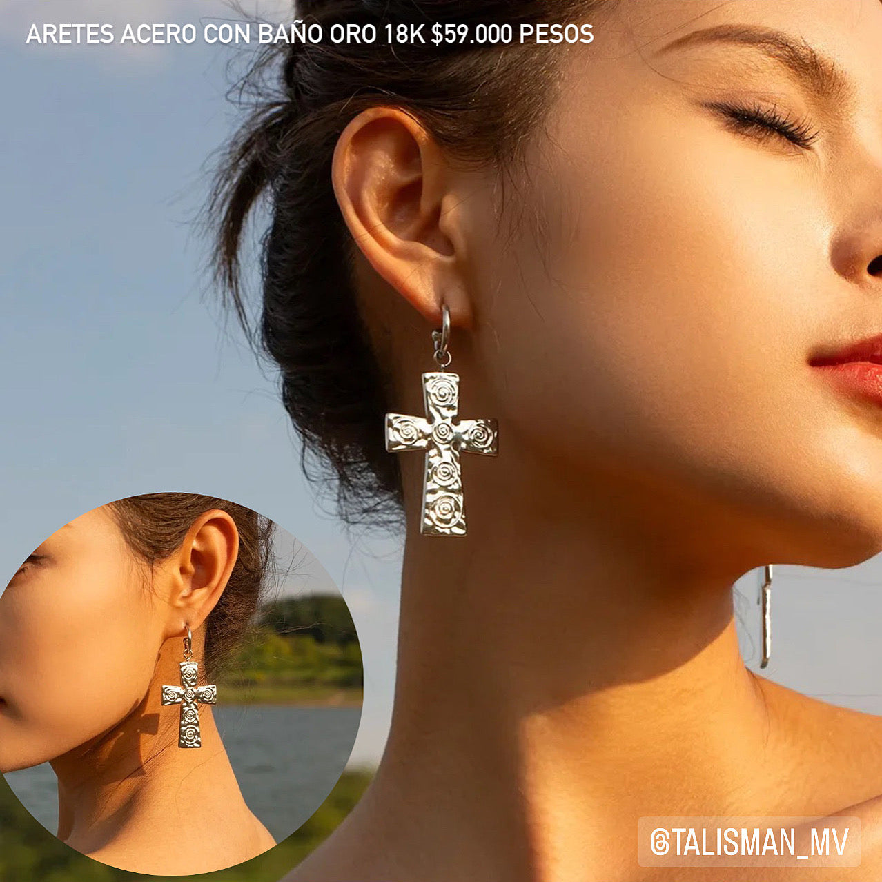 Aretes acero inoxidable