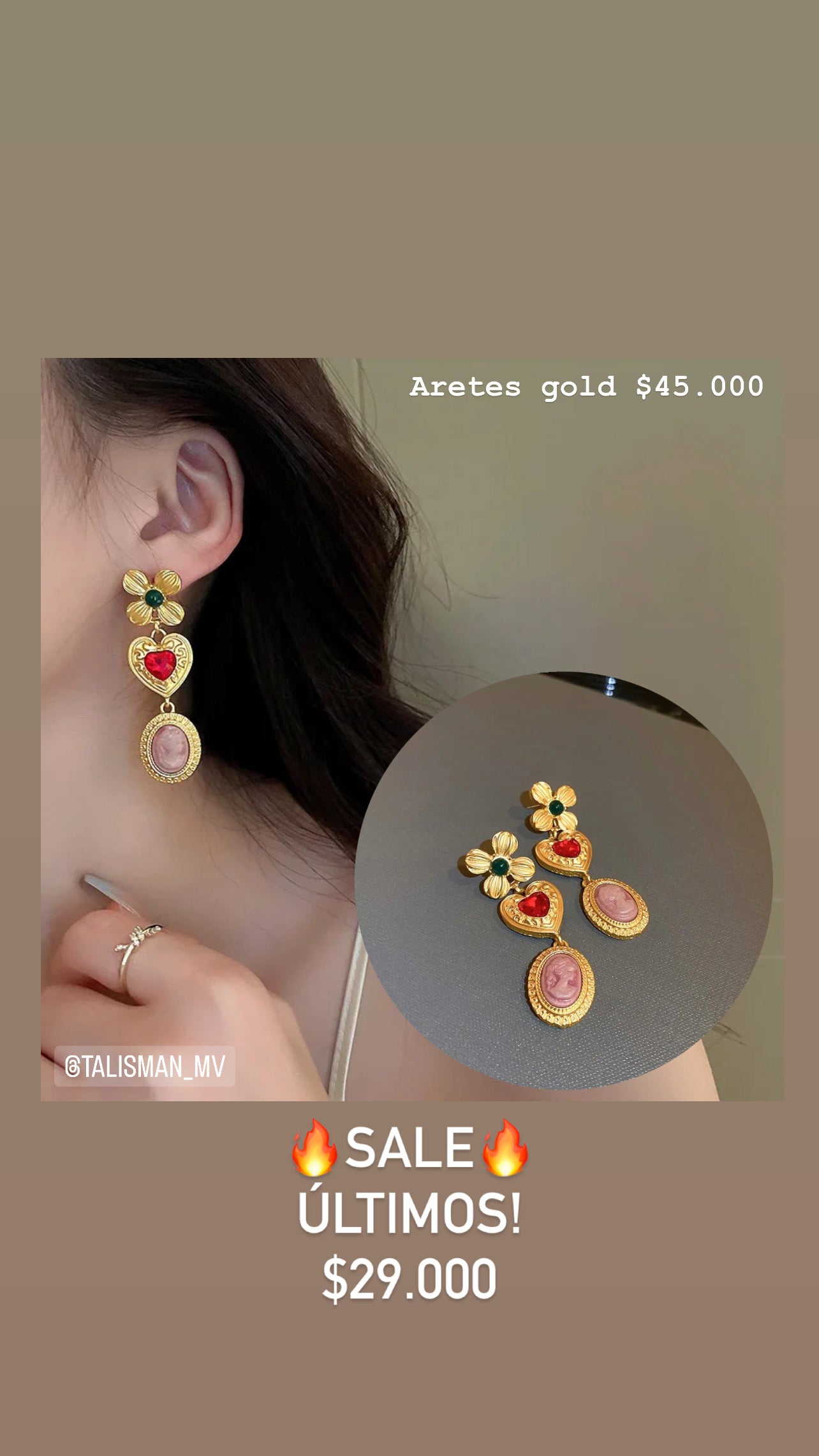 Aretes gold