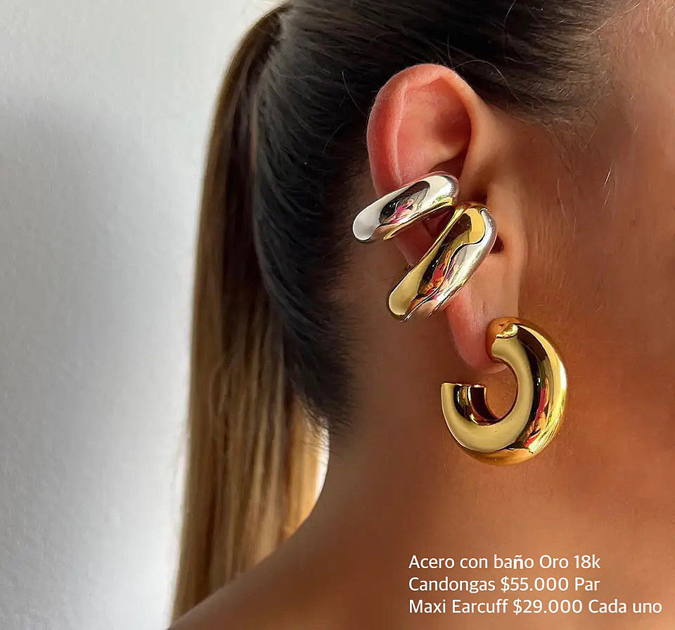 Acero con baño oro 18k