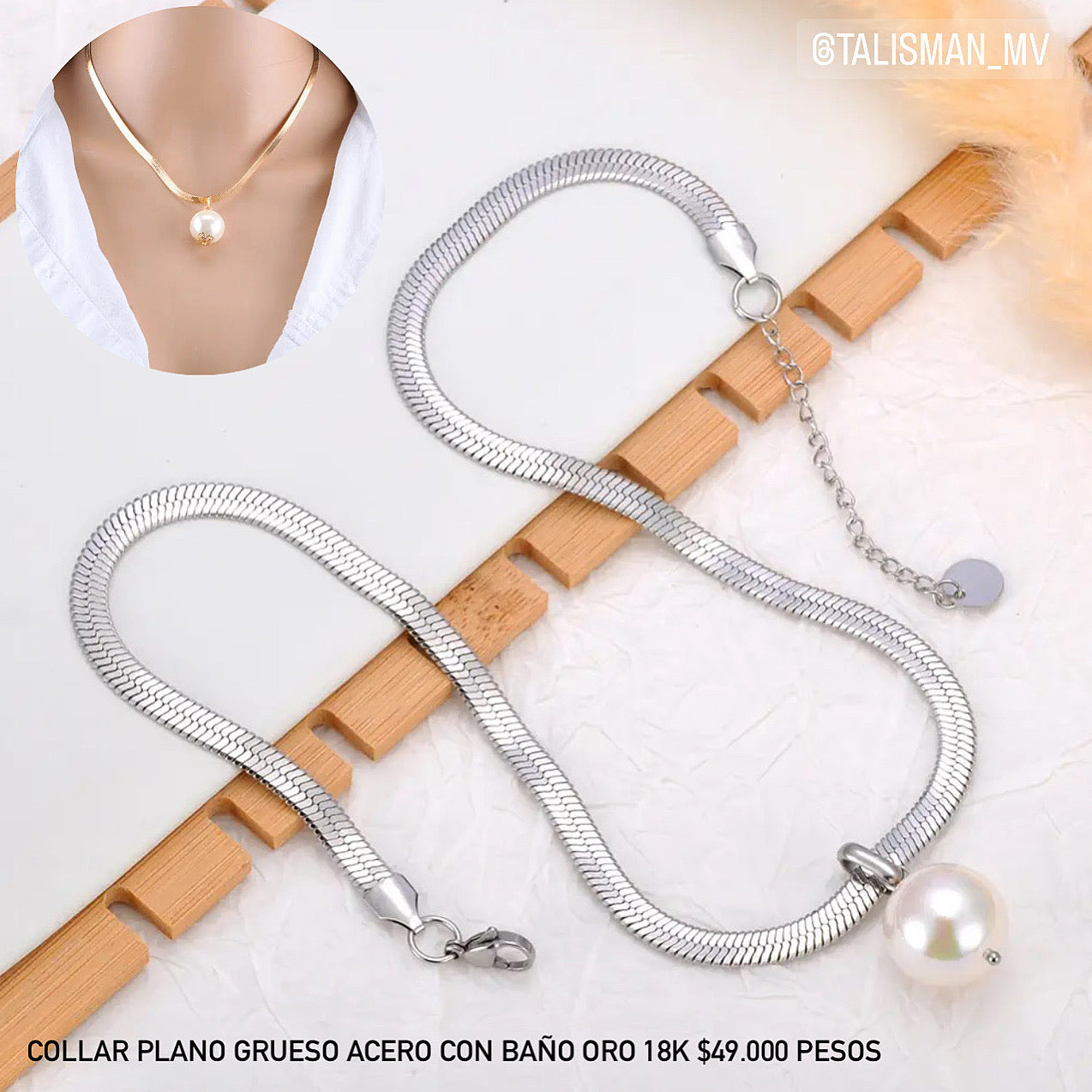 Collar acero inoxidable