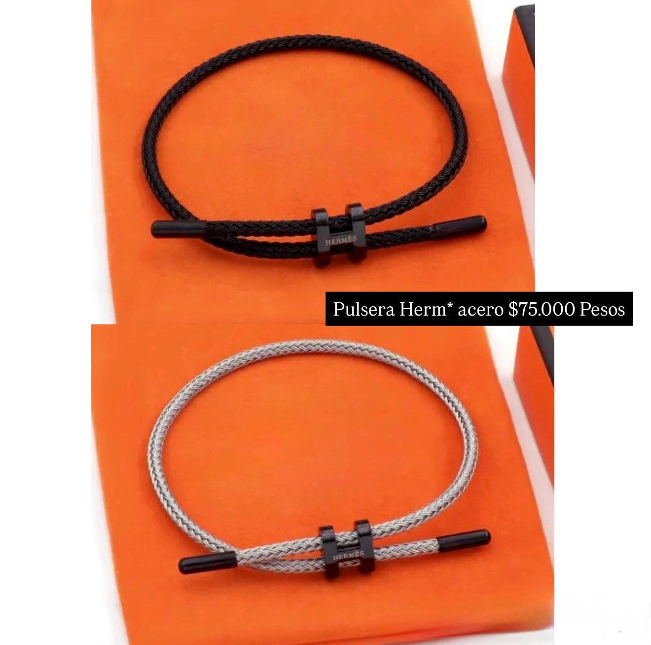 Pulsera Herm* acero inoxidable