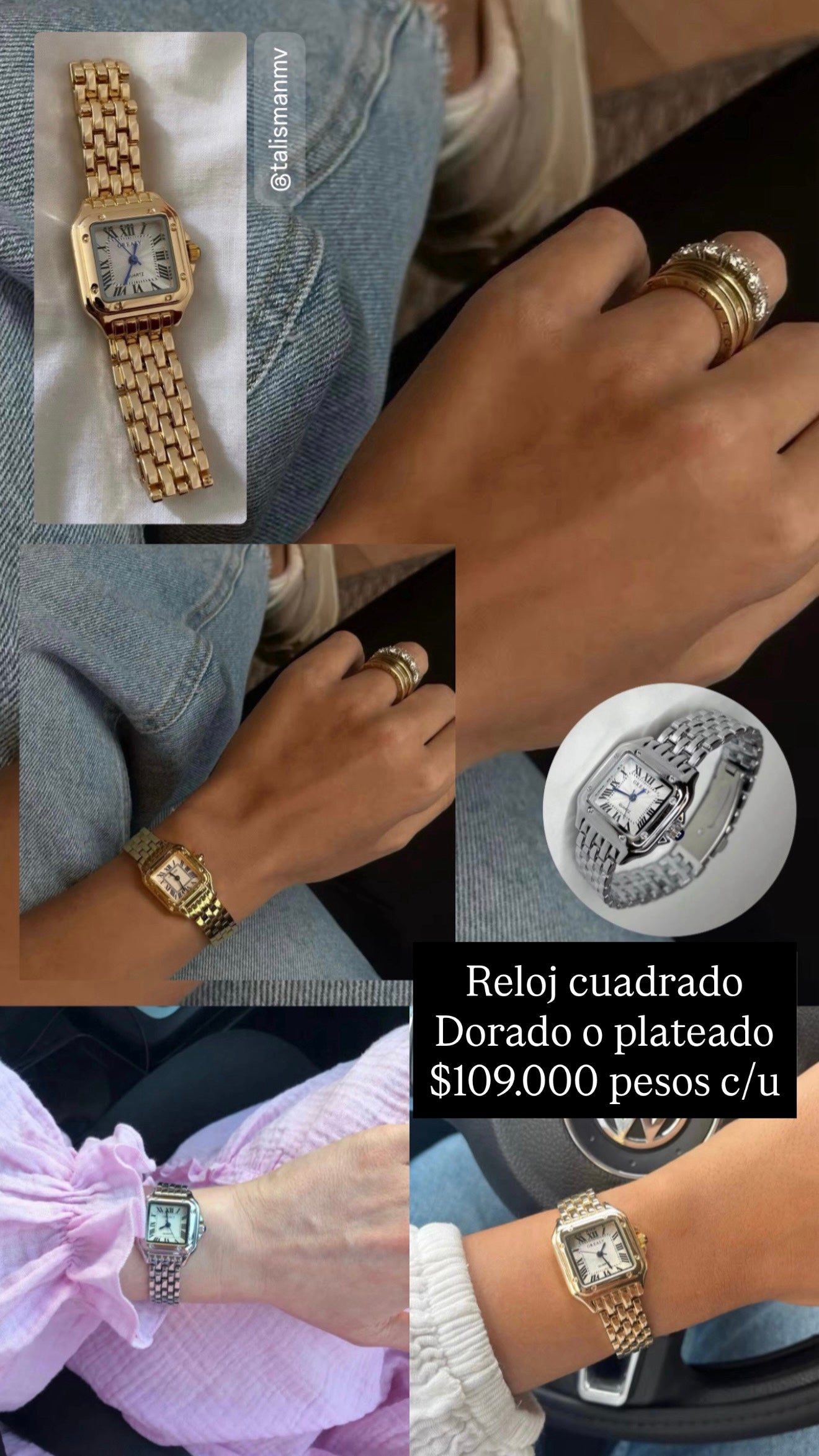 Reloj cuadrado