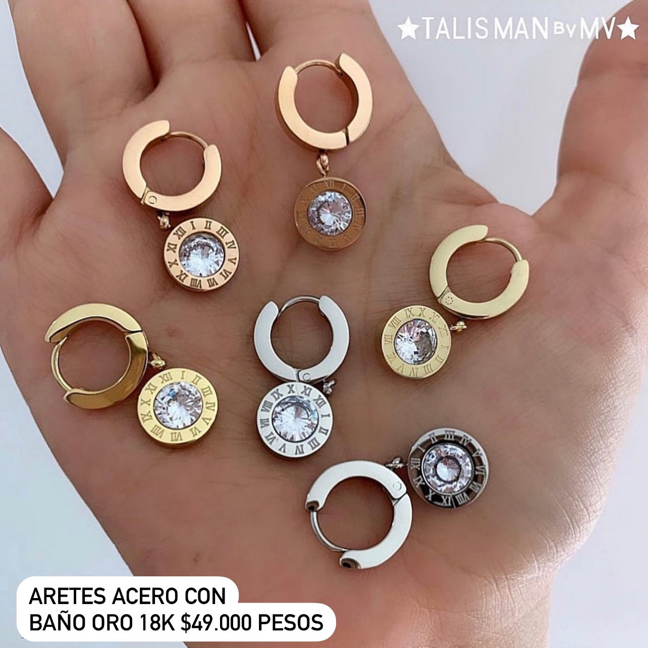 Aretes acero inoxidable