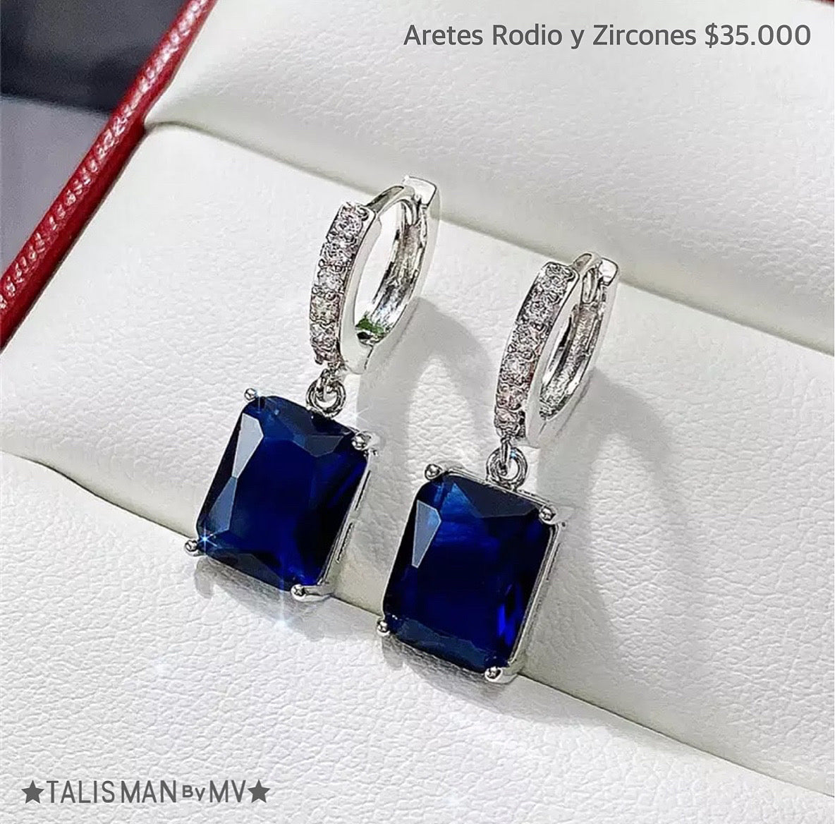 Aretes Rodinados con Zircones
