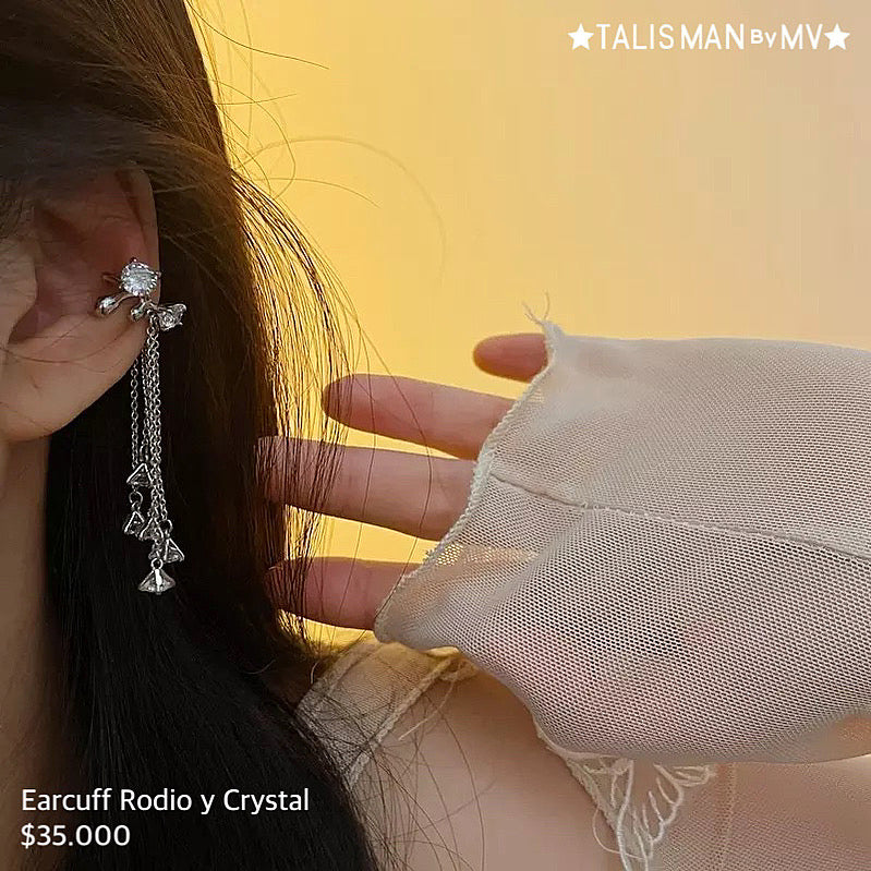 Earcuff Rodinado con Crystal