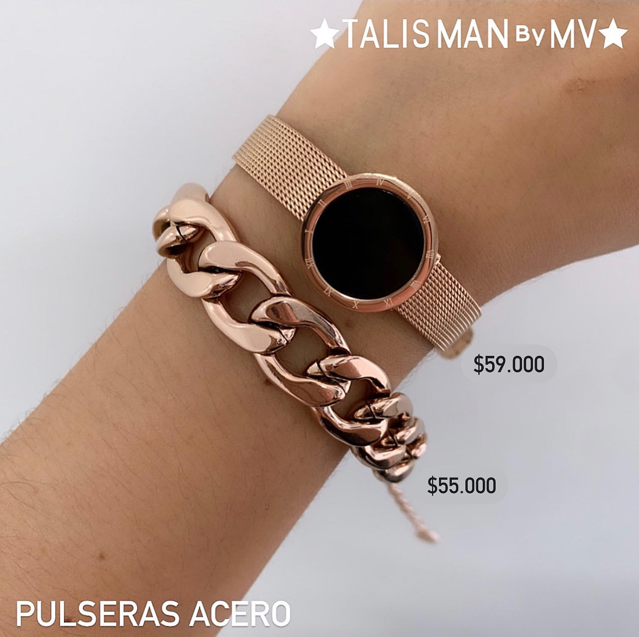 Pulsera acero inoxidable