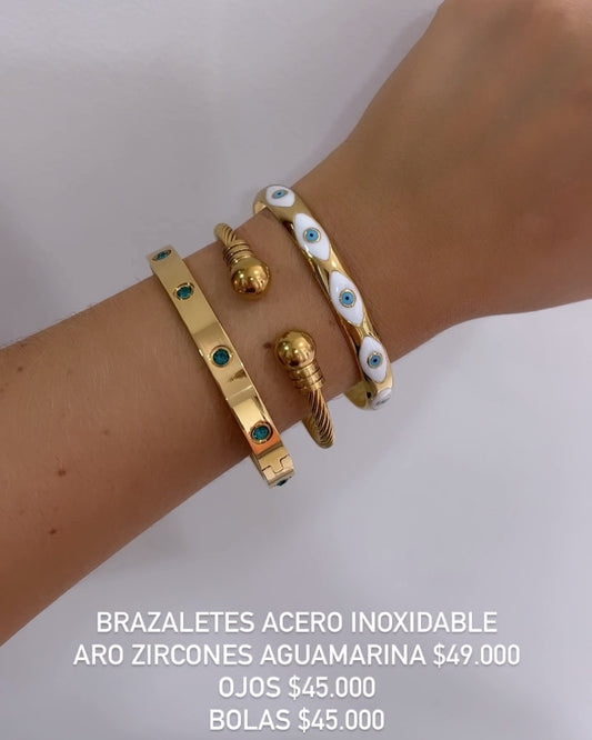 Brazaletes acero inoxidable