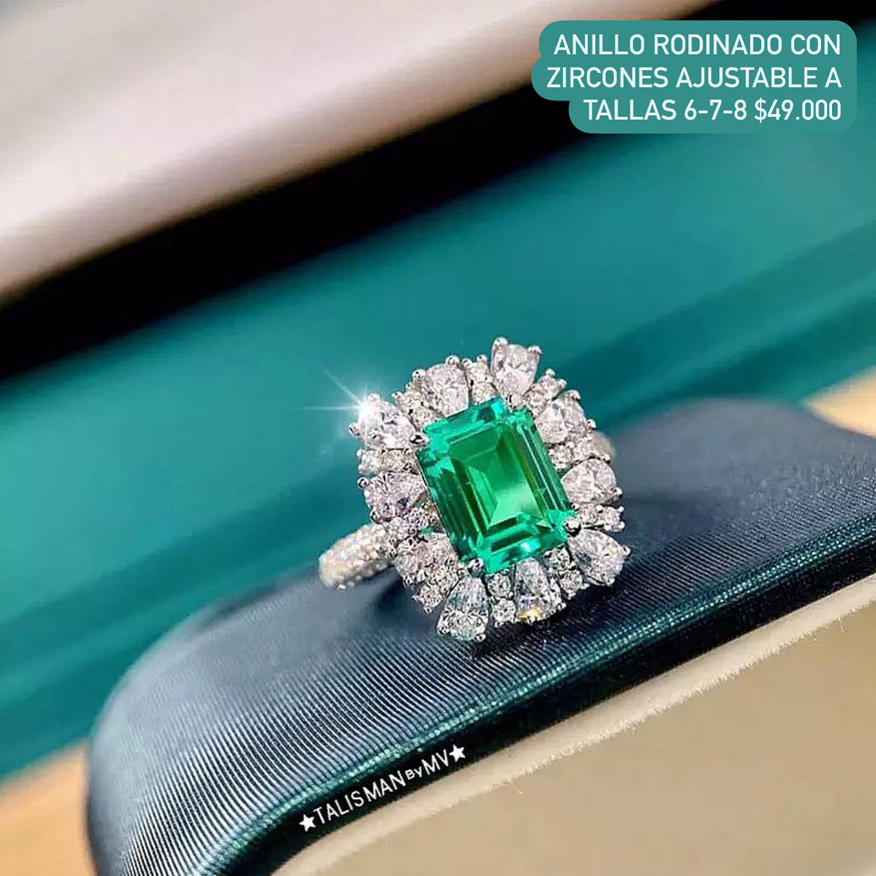 Anillo Rodinado Ajusta a Tallas 6-7-8