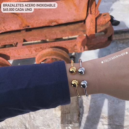 Brazaletes acero inoxidable