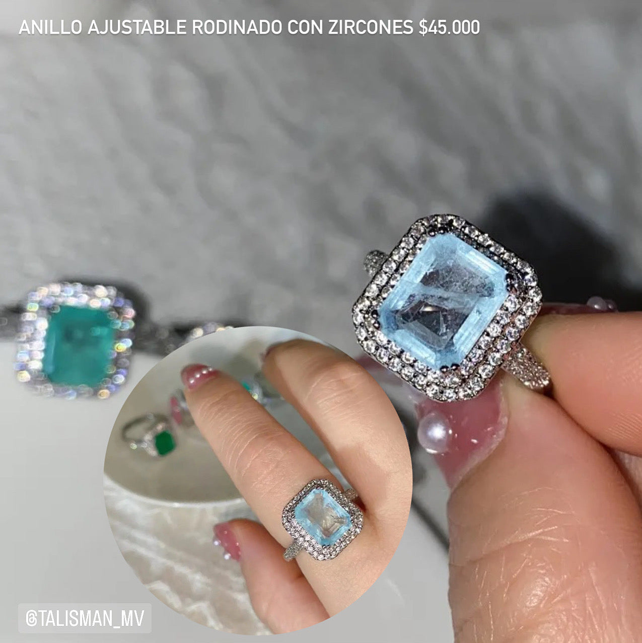 Anillo ajustable rodinado