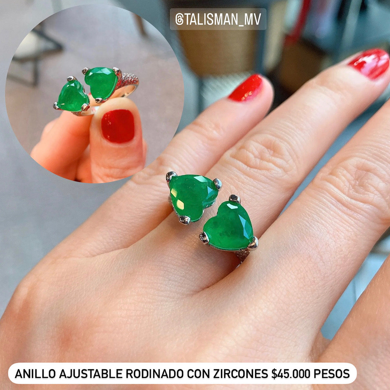 Anillo ajustable rodinado