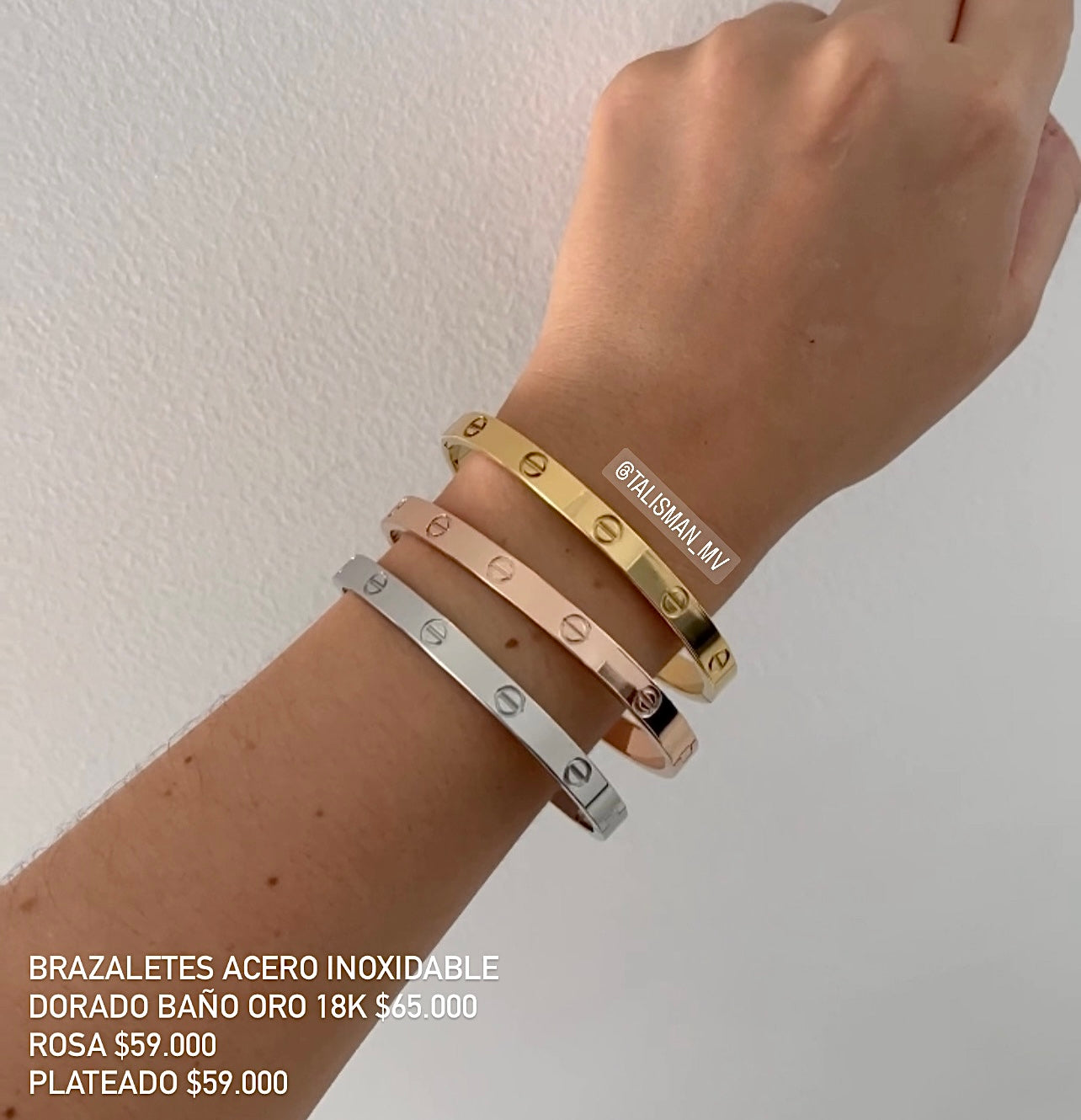 Brazaletes acero inoxidable