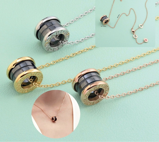 Cadena acero con baño oro 18k