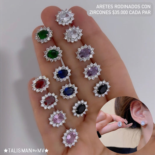 Aretes Topitos Rodinados