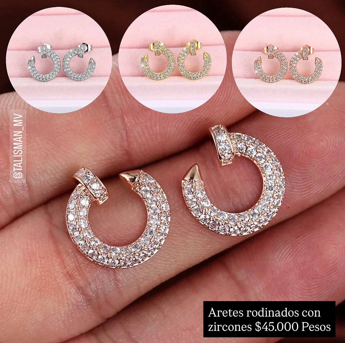 Aretes rodinados