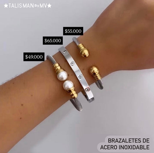 brazalete acero inoxidable