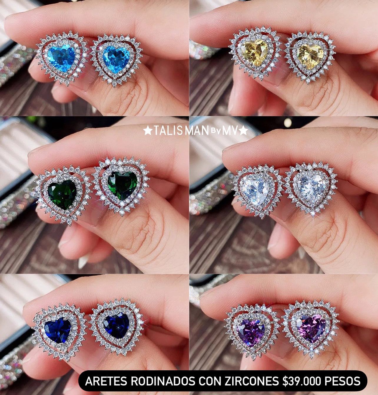 Aretes rodinados