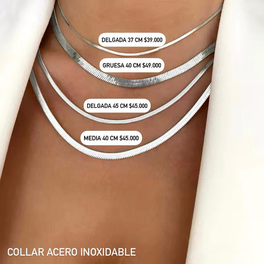 Collar acero inoxidable