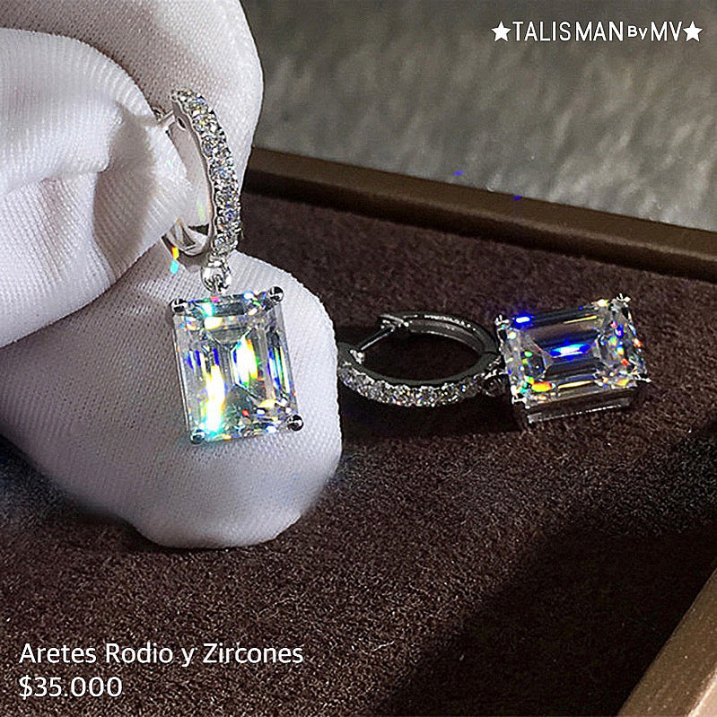 Aretes Rodinados con Zircones